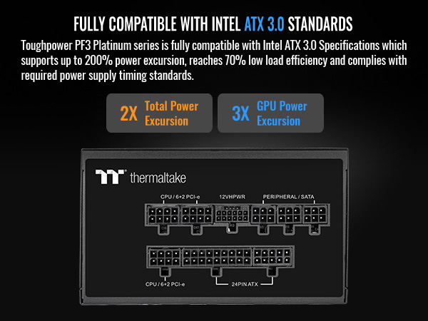 Thermaltake Toughpower PF3 850W 80+ Platinum ATX 3.0 (PCI-E 5.0